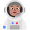 Astronaut- Medium Skin Tone emoji on Microsoft